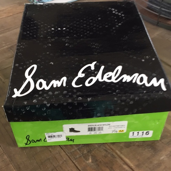 Sam Edelman Bren Quilted Studded Black Boots - Picture 7 of 11